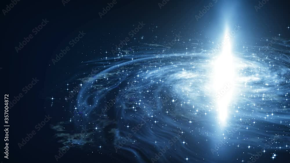 Canvas Prints bright mystical galaxy with nebulae in front of the camera, 3d animation