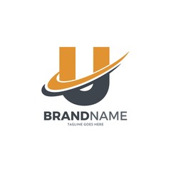 Letter U Logo Design for Marketing and Finance Business