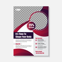 Modern and Colorful Creative Fitness Flyer