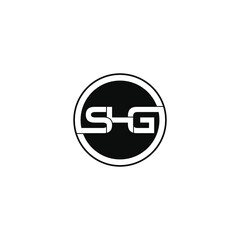 shg letter original monogram logo design