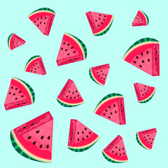 Background of watermelons
