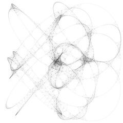 Drawn sketch line art computer generated art