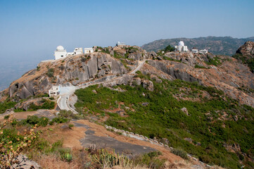 Fototapeta na wymiar The Mount Abu InfraRed Observatory is located near the town Mount Abu in the state of Rajasthan