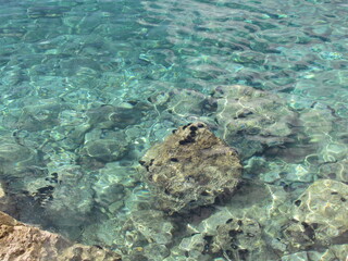 stones and sea