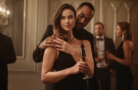 Beautiful couple at a gala night