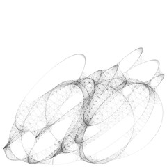 Drawn sketch line art computer generated art