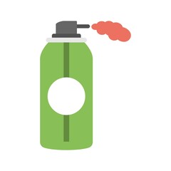 Paint spray can icon in flat design style.