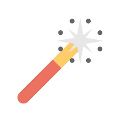 Photo edit effects icon illustration. Magic wand sign.
