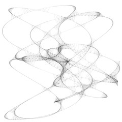 Abstract curve line art sketch illustration