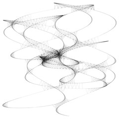 Abstract curve line art sketch illustration