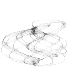 Abstract curve line art sketch illustration