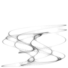 Abstract curve line art sketch illustration