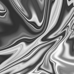 Silver Dense Liquid Surface Luxury Fabric Texture Graphic Background