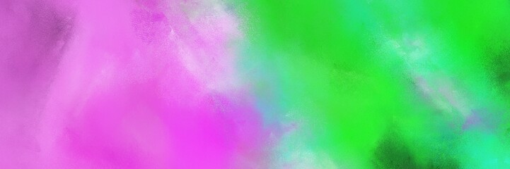 abstract colorful diagonal background with lines and lime green, orchid and medium aqua marine colors. art can be used as background illustration