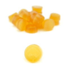 Isolated sweet resin edible candy