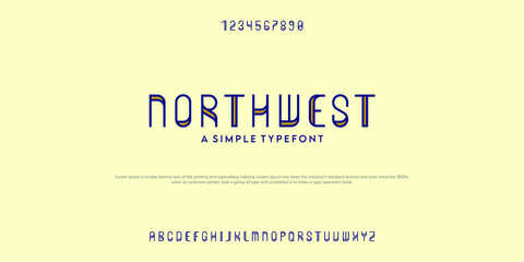 Elegant vintage typography. Modern design typeface.