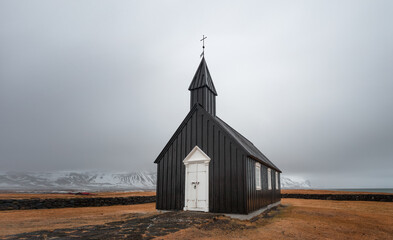 Icelandic Nordic church landscape