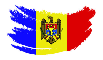 Moldova grunge painted vector
