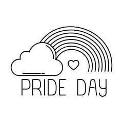 rainbow design, Pride day love sexual orientation and identity theme Vector illustration