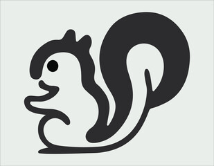 simple squirrel vector