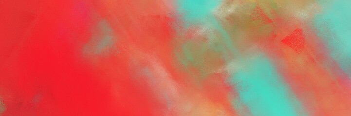 abstract colorful diagonal backdrop with lines and indian red, medium aqua marine and crimson colors. art can be used as background or texture