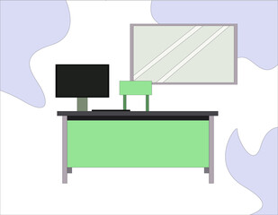 Simple work table vector