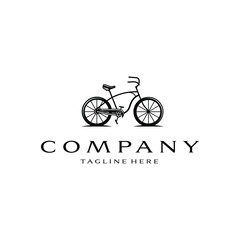 Fototapeta na wymiar Bicycle logo design template. Awesome a bicylce logo. A bicycle lineart logotype.