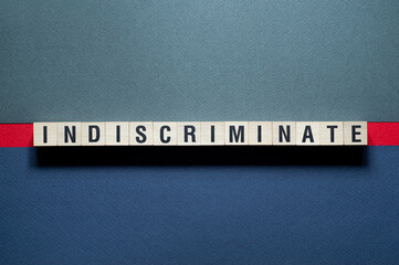 Indiscriminate word concept on cubes