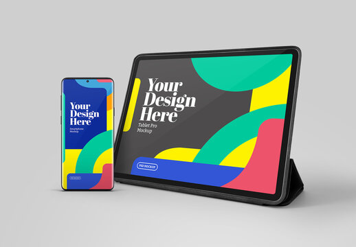 Tablet and Smartphone Mockup