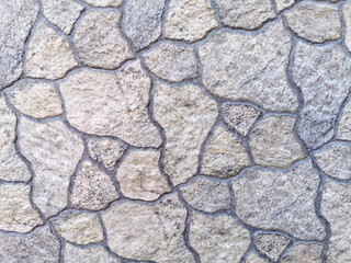 Stone and rock wall texture Form a beautiful background with writing space
