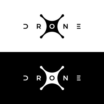 Drone logo. Icon vector.