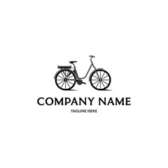 Fototapeta na wymiar Bicylce electric logo design template. Awesome a bicylce electric logo. A bicycle electric lineart logotype.