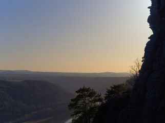 Enjoy the view over the beautiful saxony landscape