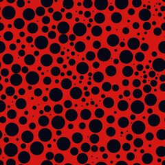 Mini circle seamless pattern. Geometric print. Irregular polka dot, bubble ornament. Geo dotted ornamental background