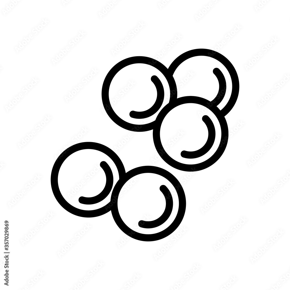 Poster paintball bullets with paint icon vector. paintball bullets with paint sign. isolated contour symbol