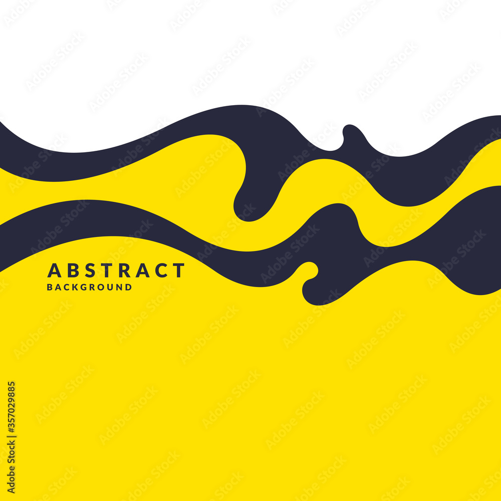 Poster poster with dynamic waves. vector illustration in minimal style. abstract background.