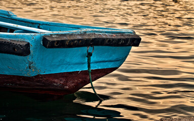 High Detailed Fishing Boat and the Sea Concept