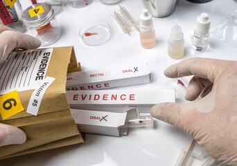 Different samples blood samples to analyze in the laboratory scientific, conceptual image
