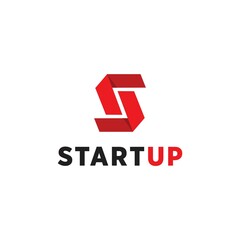Startup Logo Vector and Templates red Color
