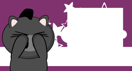 kawaii boar kid cartoon expression background in vector format