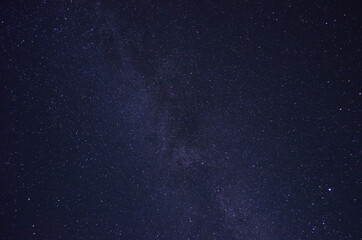 milkyway star cluster in night