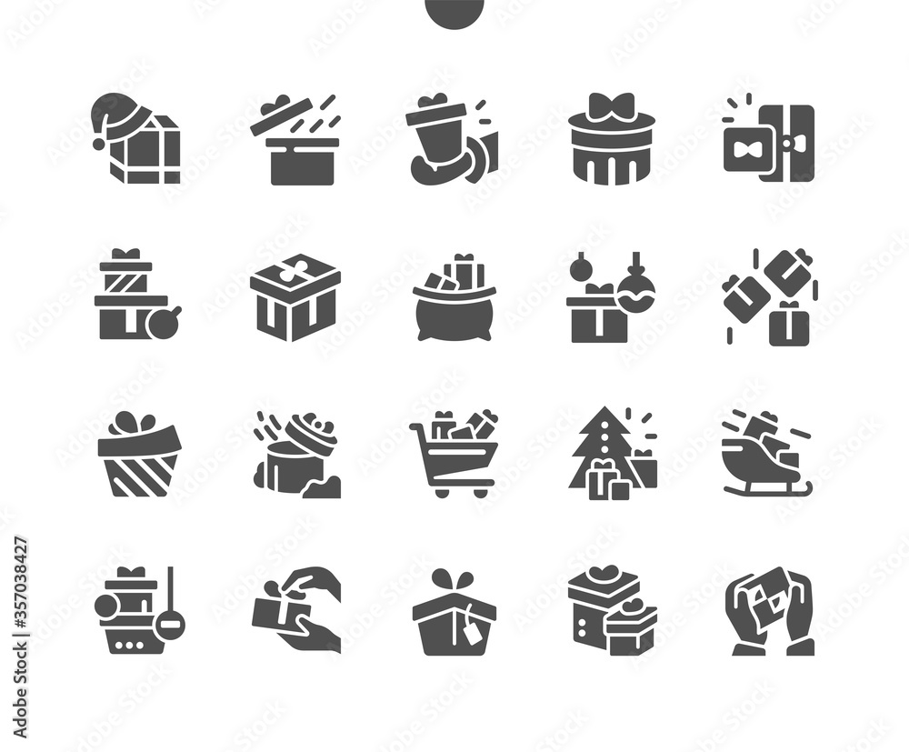 Aufkleber gifts well-crafted pixel perfect vector solid icons 30 2x grid for web graphics and apps. simple min