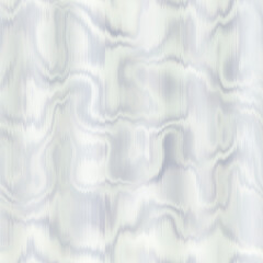  Blurry white gradient glitch abstract artistic texture background. Wavy irregular bleeding dye seamless pattern. Digital grey distorted all over print. Variegated modern watercolor effect backdrop.  © Limolida Studio