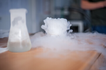 thermal reaction with liquid hydrogen laboratory work experiment