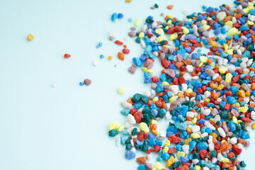 mock up background. empty space for your text. Colored stones. background small stones