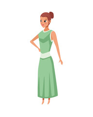 young woman female avatar character