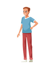 young man male avatar character