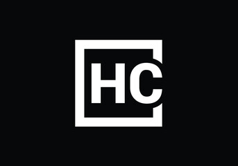 Initial Monogram Letter H C Logo Design Vector Template. HC Letter Logo Design