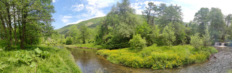 Iskar River near Pancharevo lake, Sofia city Region, Bulgaria