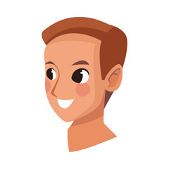 young man male head avatar character